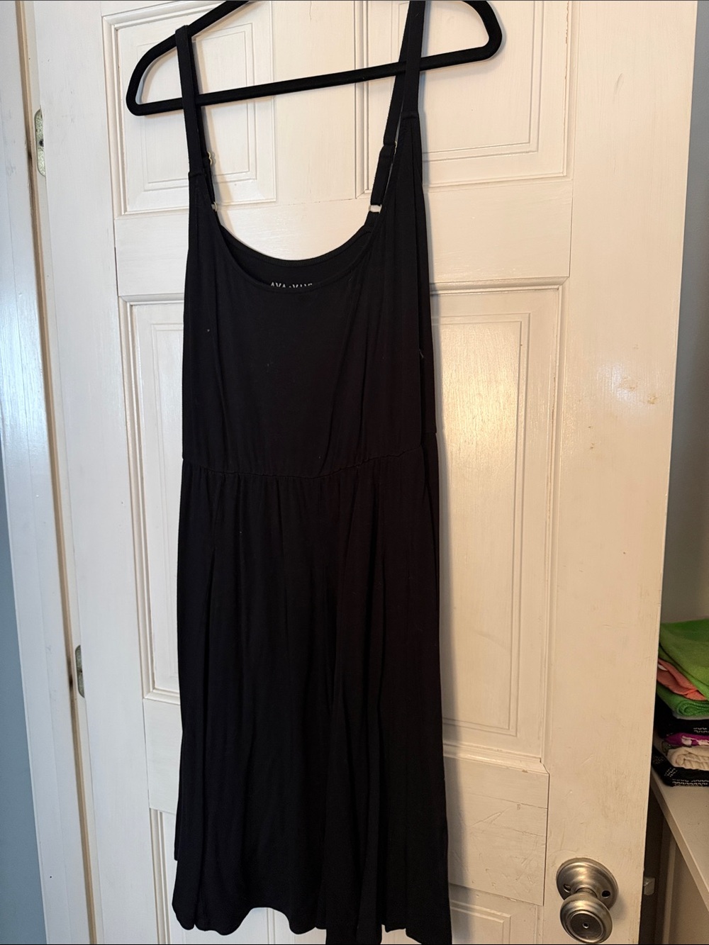 Ava & Viv Black Sleeveless Swing Dress